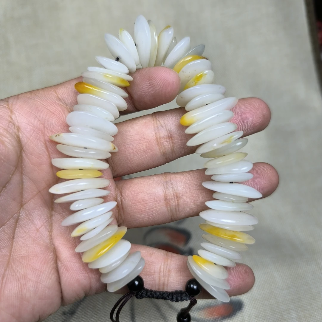 新疆和田玉子料随行款手串