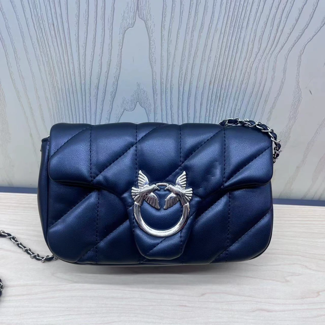 Q新款小香风菱格燕子包手提斜挎包A3600