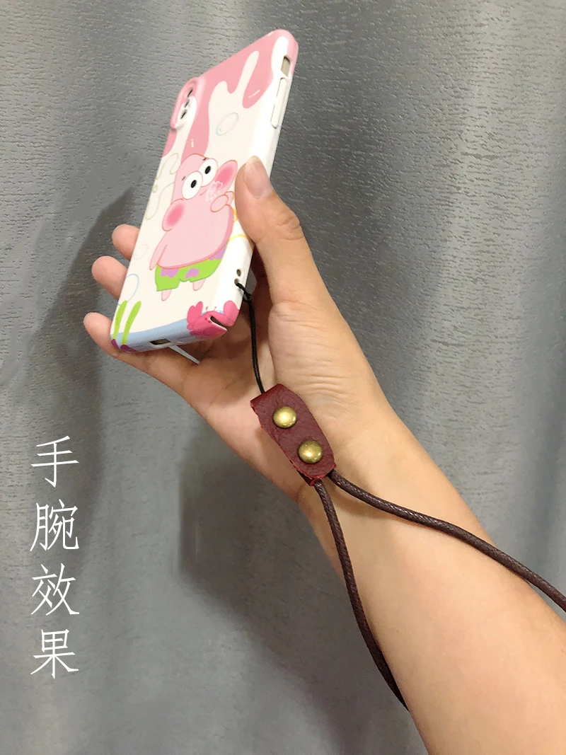 真牛皮手机挂绳u盘女款高端手腕绳短款指环绳防丢男款网红新款