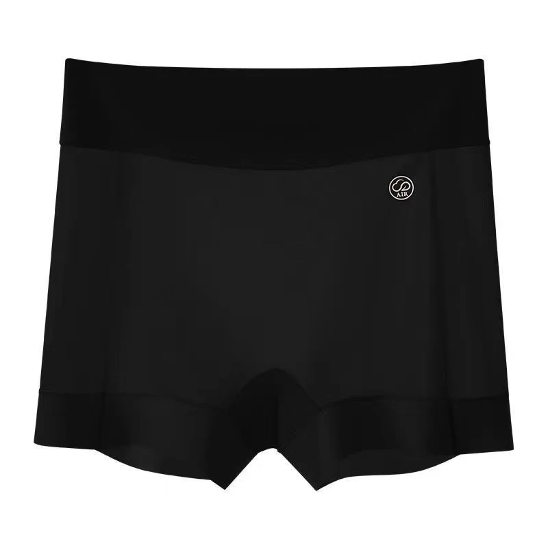 男女同款丝滑面膜短裤内裤显瘦时尚夏季春夏款百搭黑色薄款气质