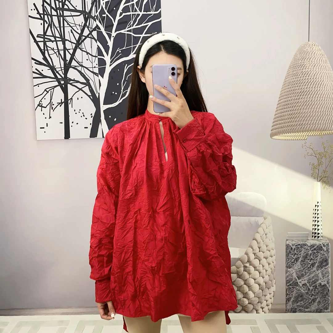 99新 DIOR/迪奥 麦殿/涤纶上衣玫红色40码/241119WLF9T11