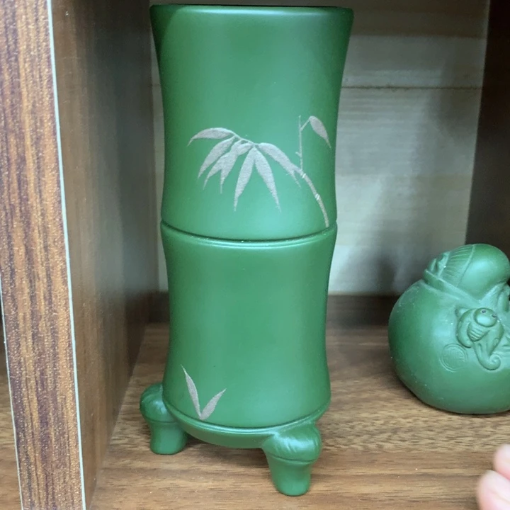 紫砂花盆半****景紫砂花盆
