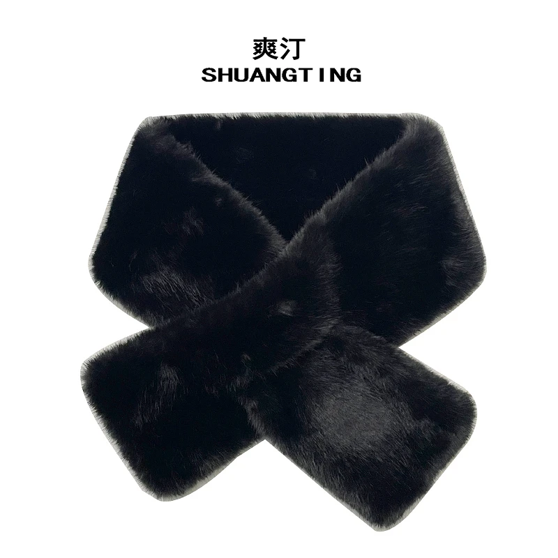 Jokara/丘可儿【漱玉】新中式加厚百搭毛绒围巾冬款古风保暖纯色