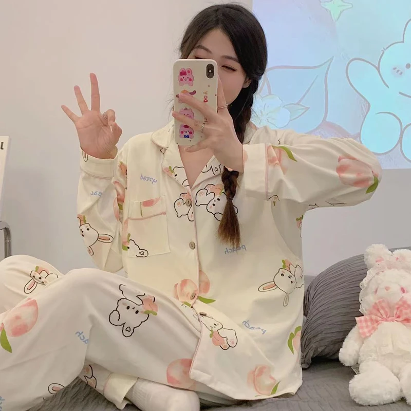 春秋季大码透气月子服产后孕妇睡衣夏天哺乳衣8月9月可外穿家居