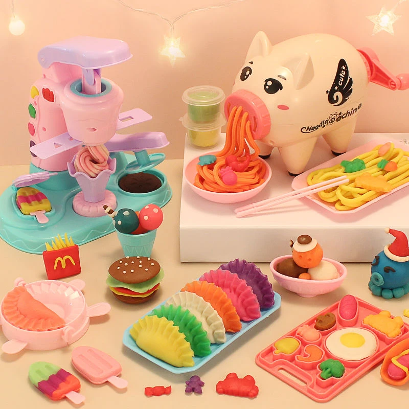 小猪橡皮泥面条机5儿童女孩8玩具3公主7过家家9岁以上10生日礼物4