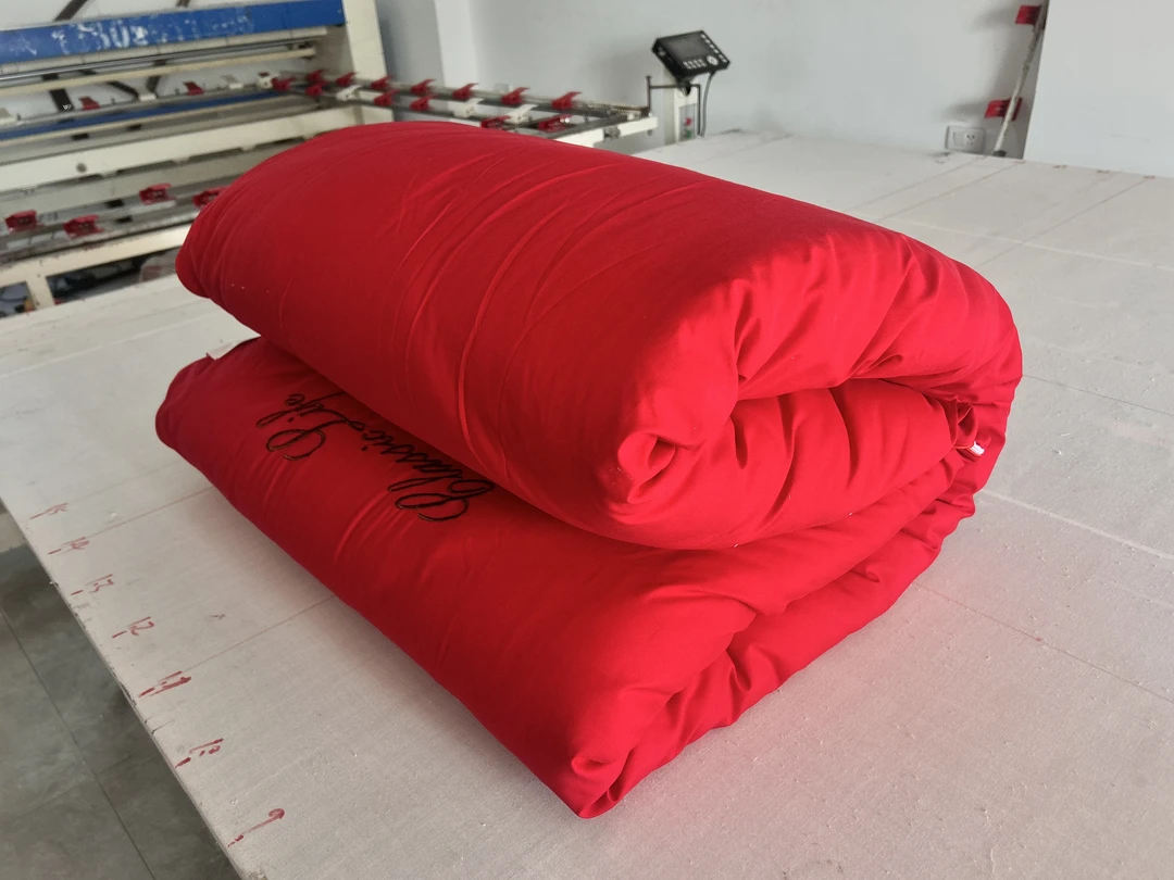 新疆加厚棉花被传统手工定做婚被垫被盖被褥子喜被大红精美多功能