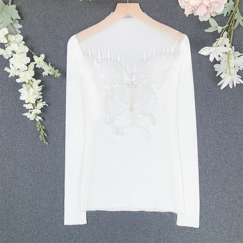 【苏苏定制】2023秋冬新款气质时尚螺纹打底针织衫OHWKG09119