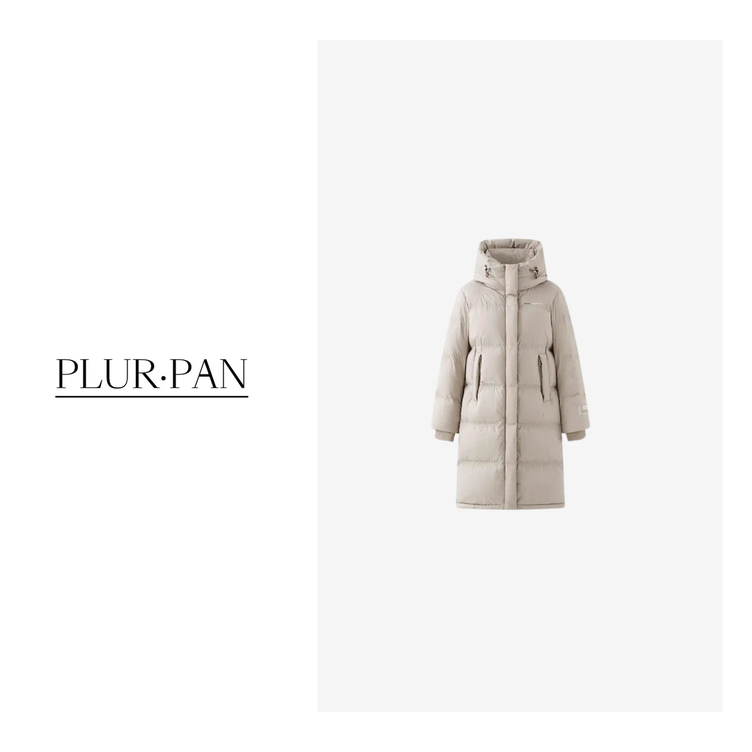 PLUR·PAN【甄选新国标】中长款连帽加厚保暖运动风羽绒服 P2849820