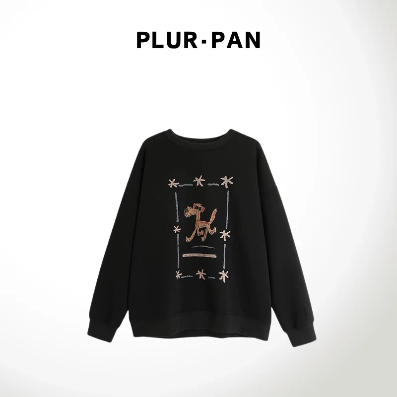 PLUR·PAN品牌订单！加绒加厚卫衣系列！复古小狗 196