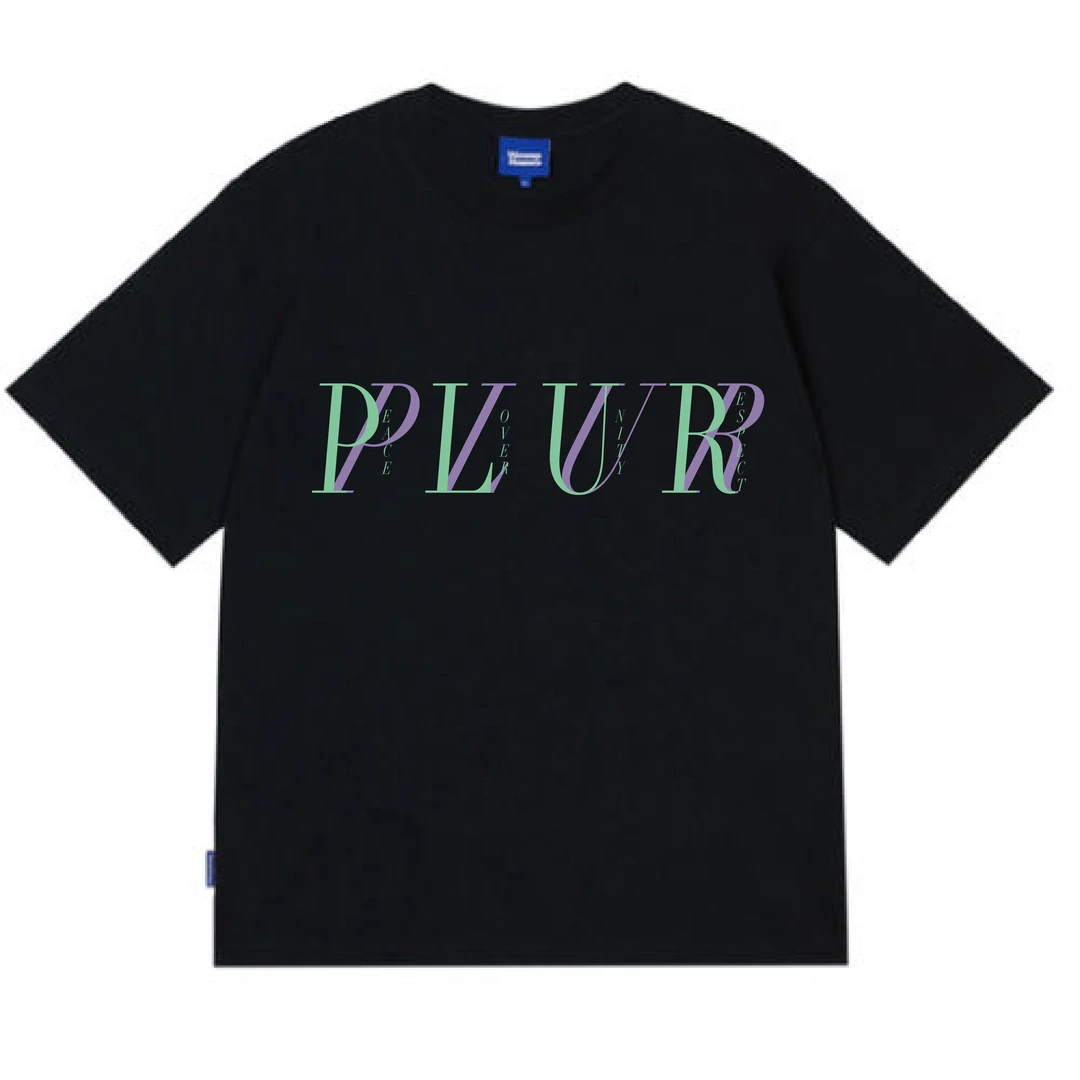 PLUR·PAN设计师亲笔~PLUR定制情侣款短袖T恤