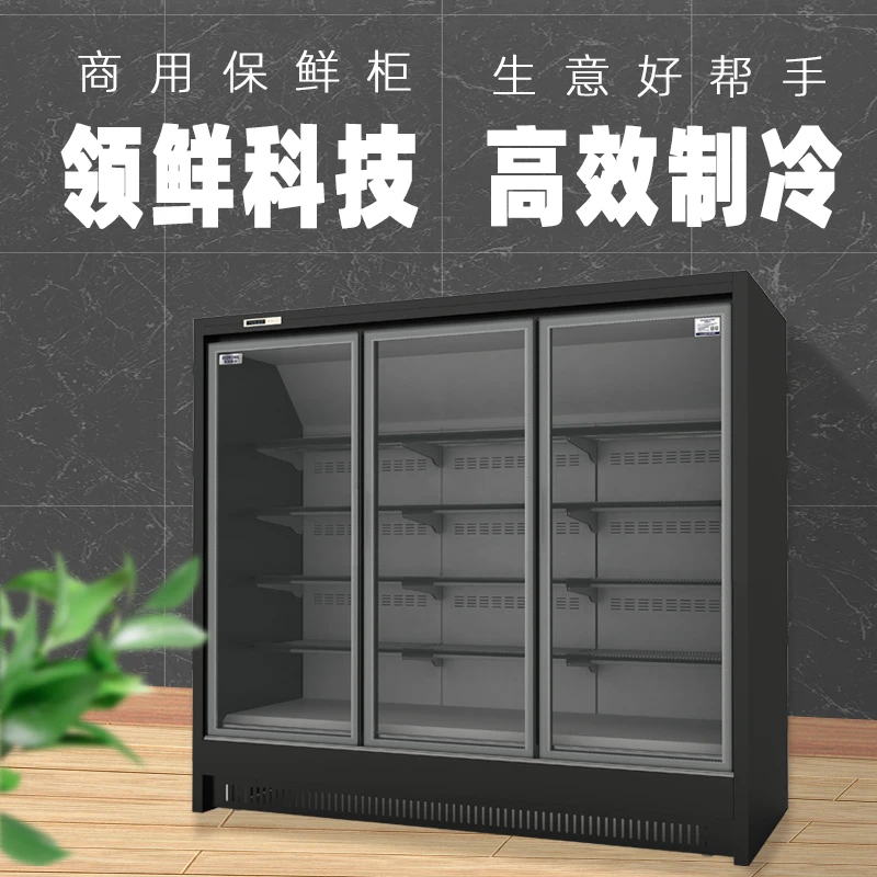 东洋商冷(DOYOSL)超市带门风幕柜水果保鲜柜网红啤酒柜冷藏展示柜