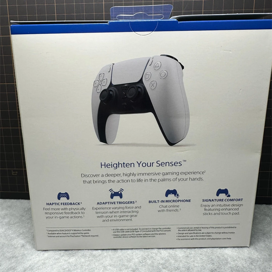 全新PS5原装手柄盒装海外版白色无线手柄蓝牙游戏手柄