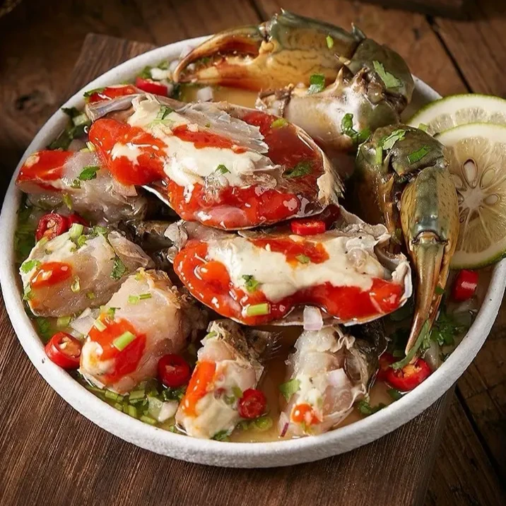 阿儿海鲜 舟山海鲜五星级红膏酱青蟹4-6两/只 膏红美味好膏配好酒