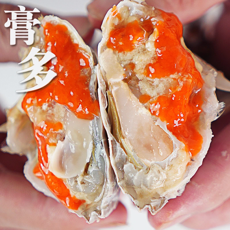 【阿儿海鲜】舟山红膏呛蟹净重3两半到4两/只 腌制生食速冻次日食用