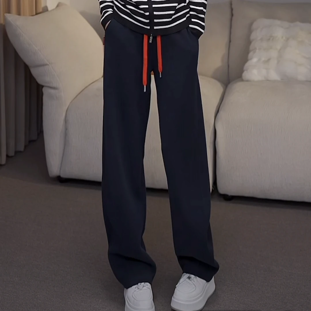 JW/静稳2024冬季时尚新款潮流小众设计师款女装减龄加绒裤8885165