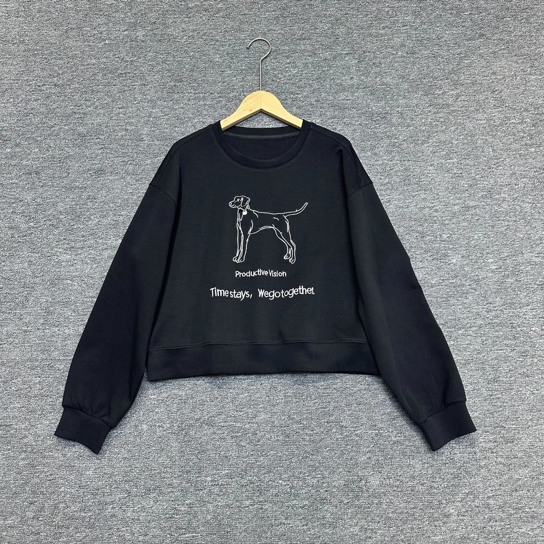 JW/静稳2024秋季时尚休闲套头潮流长袖卡通图案女款卫衣8882366