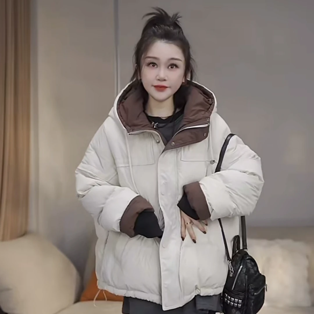 JW/静稳2024秋冬新品时尚休闲女款简约保暖白鸭绒羽绒服8885111
