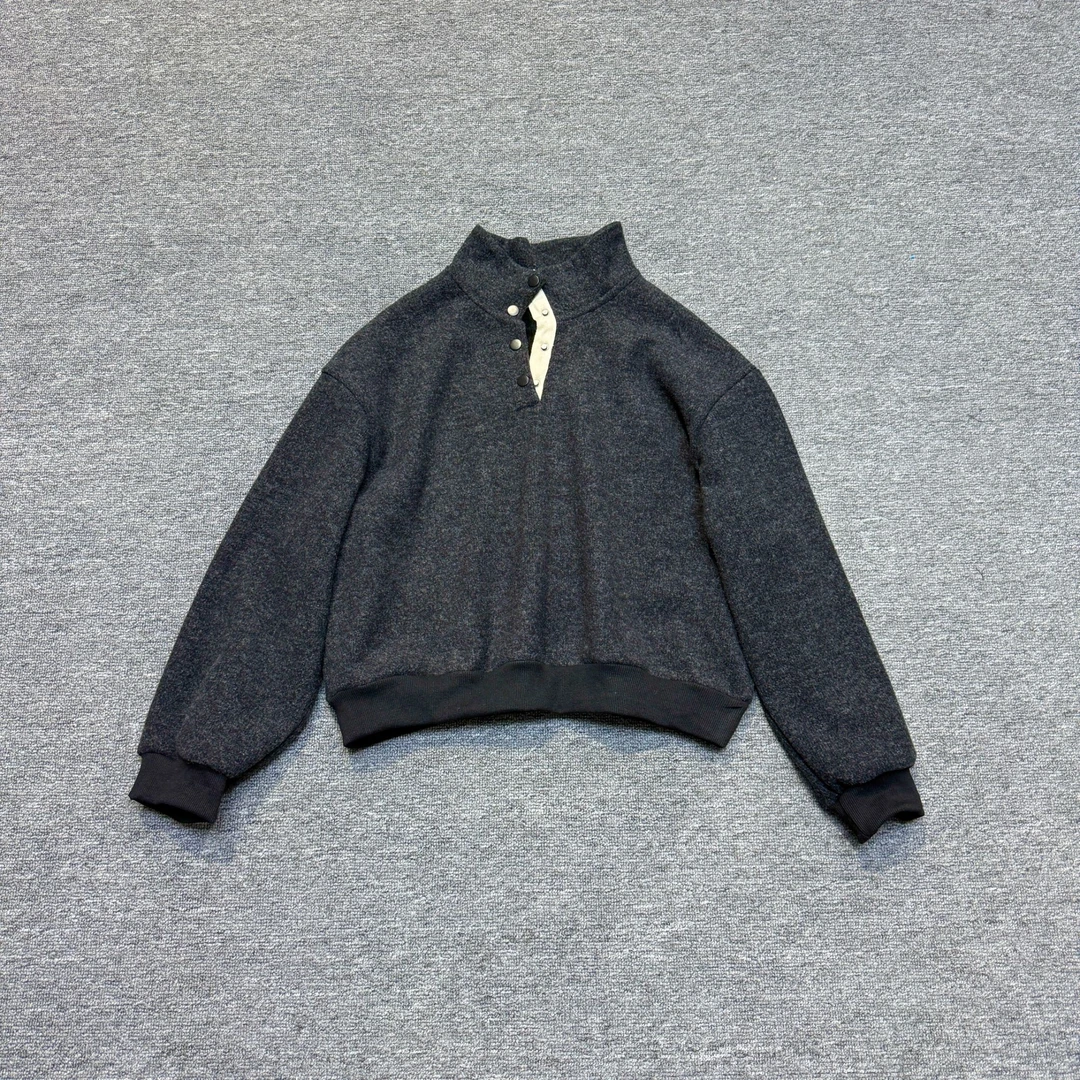 JW/静稳2024秋季新品时尚休闲套头长袖女款纯色加绒卫衣7731290