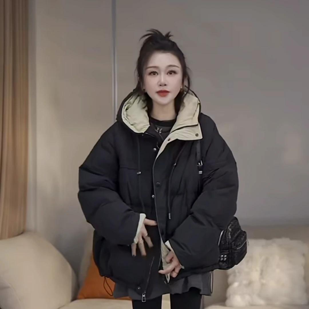 JW/静稳2024秋冬新品时尚休闲女款简约保暖白鸭绒羽绒服8885111