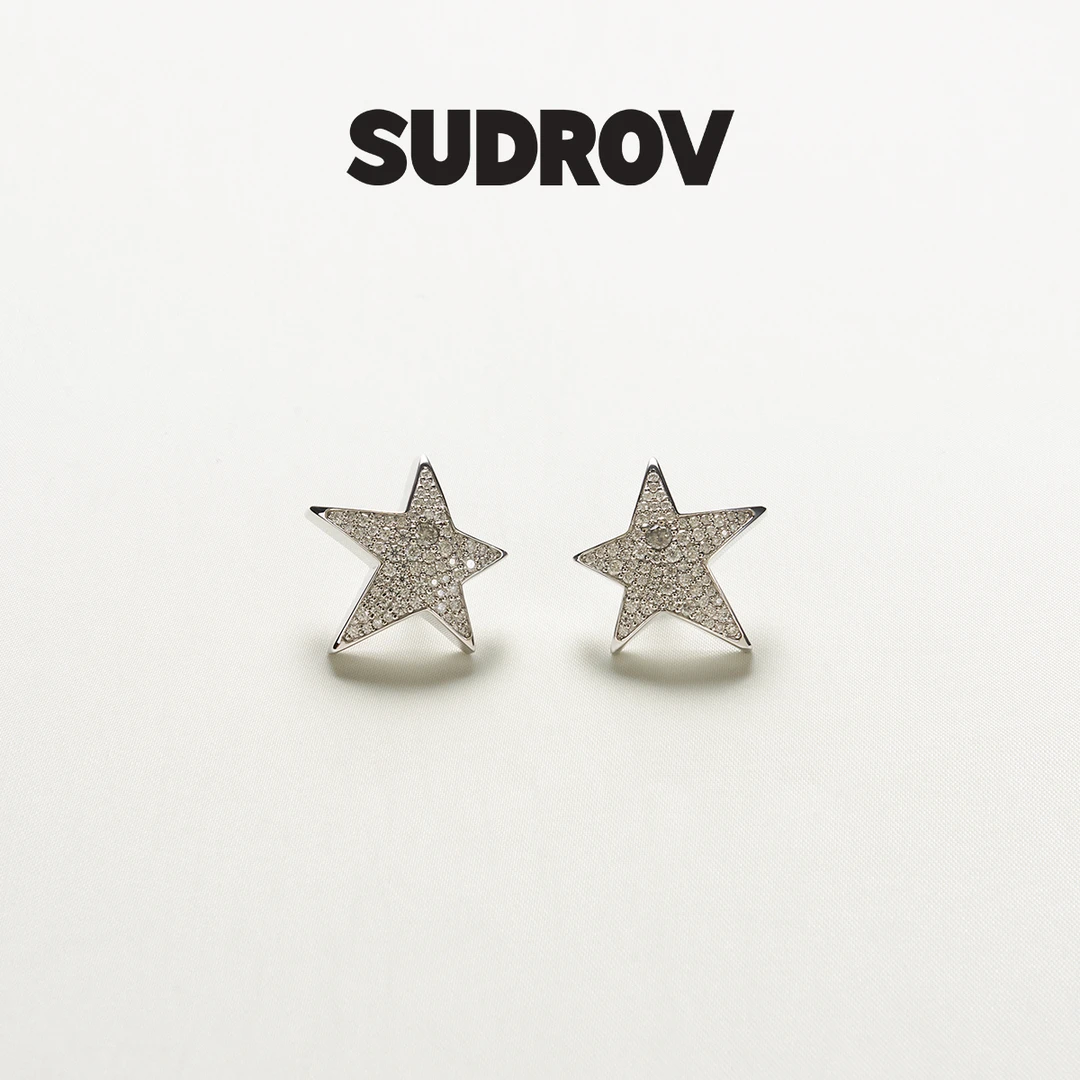 素觉 925银莫桑石耳饰 VARIOUS STARS™繁星系列轻奢高级感耳饰女