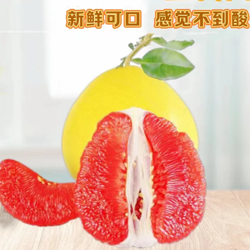 株洲茶陵长盛康三红蜜柚1.7斤-2斤记录生活采访柚子红心蜜柚