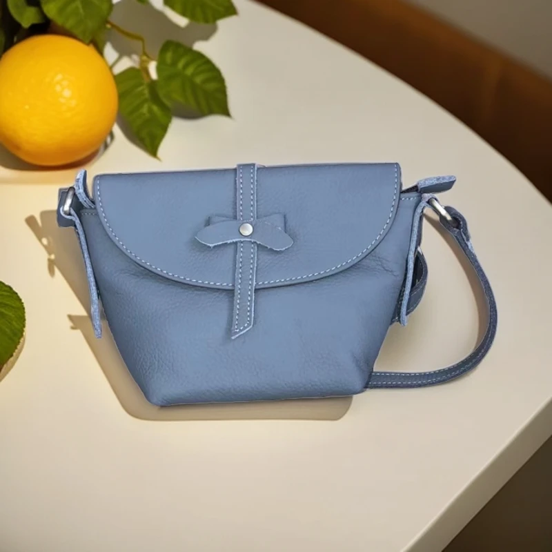 夏季新款手机包小斜挎单肩背包原创头层牛皮休闲百搭精致小包6991