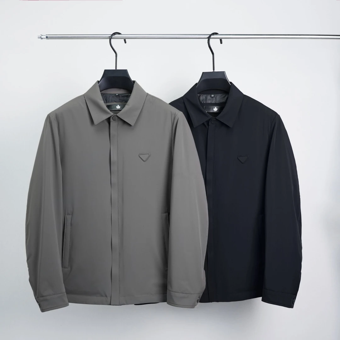 【巴尔赫】冬季男士90白鸭绒轻奢商务行政翻领夹克羽绒服外套F7751