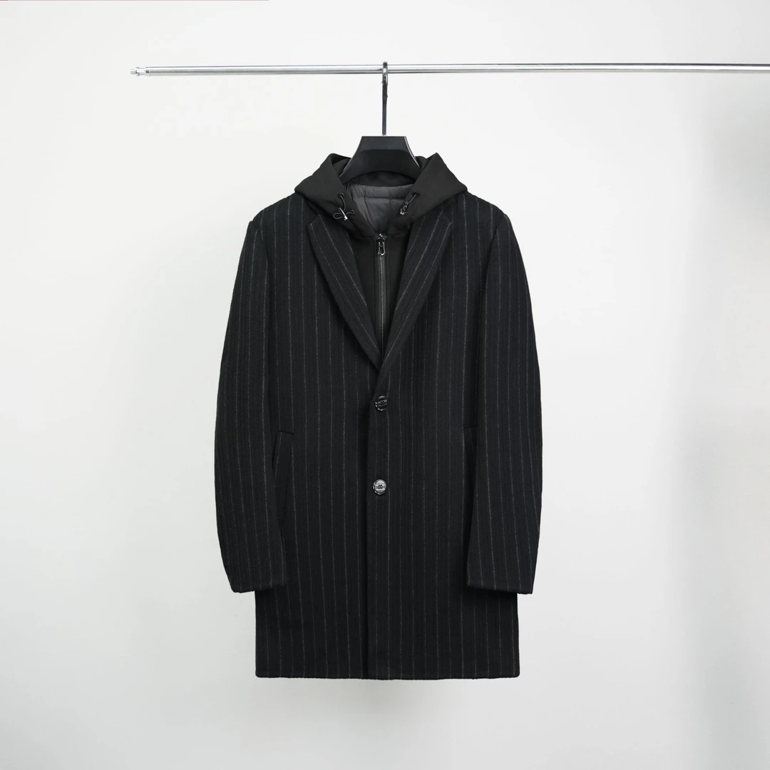 【巴尔赫】2024冬季新款男士高端时尚商务休闲中长款羽绒服6077