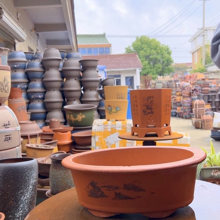 紫砂20CM（含）-50CM（不含）30红色椭圆