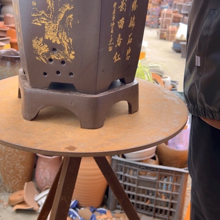 紫砂20CM（含）-50CM（不含）宗如意六方大加拖