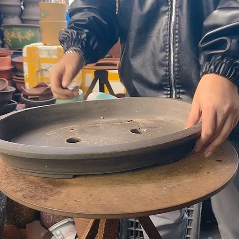 紫砂20CM（含）-50CM（不含）44黑椭圆