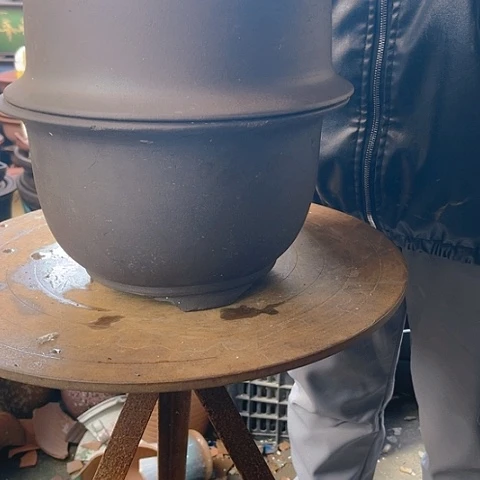 紫砂20CM（含）-50CM（不含）28/28素金钟