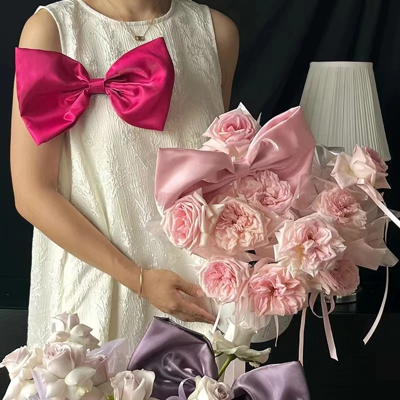 石磊/公主的蝴蝶结新品花店用品包装材料批发花束抱抱桶配饰装饰