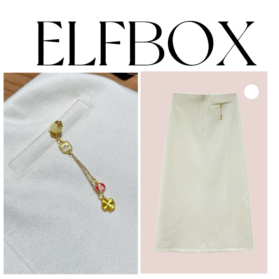 盈盈推荐（升级版） 冬季红人上新新中式高腰松紧重工加厚半裙2604