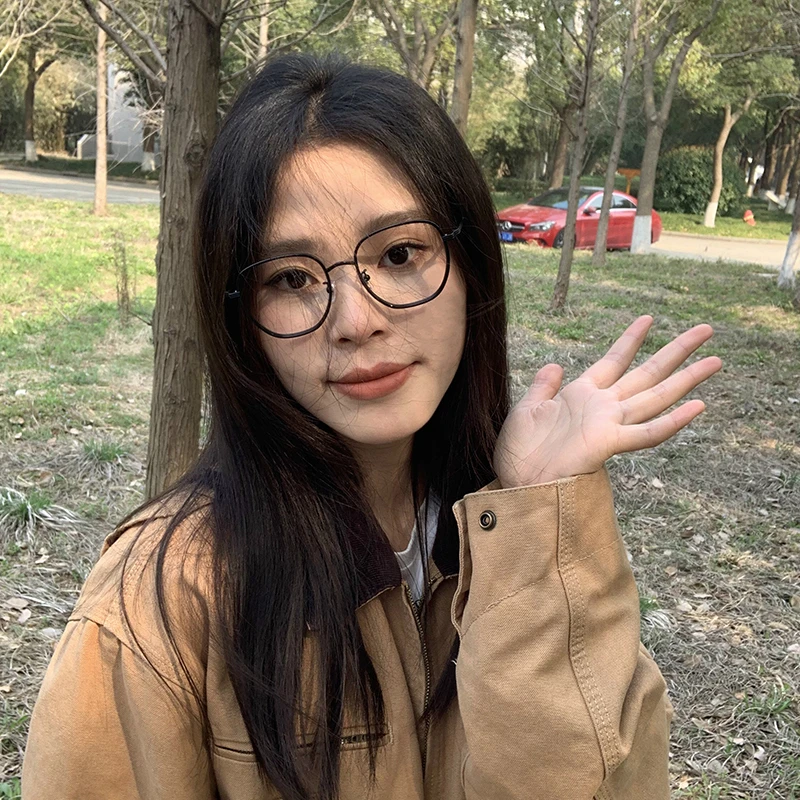 时尚百搭近视镜超轻青春钛架大脸显瘦可配度数眼镜框防蓝光男女款
