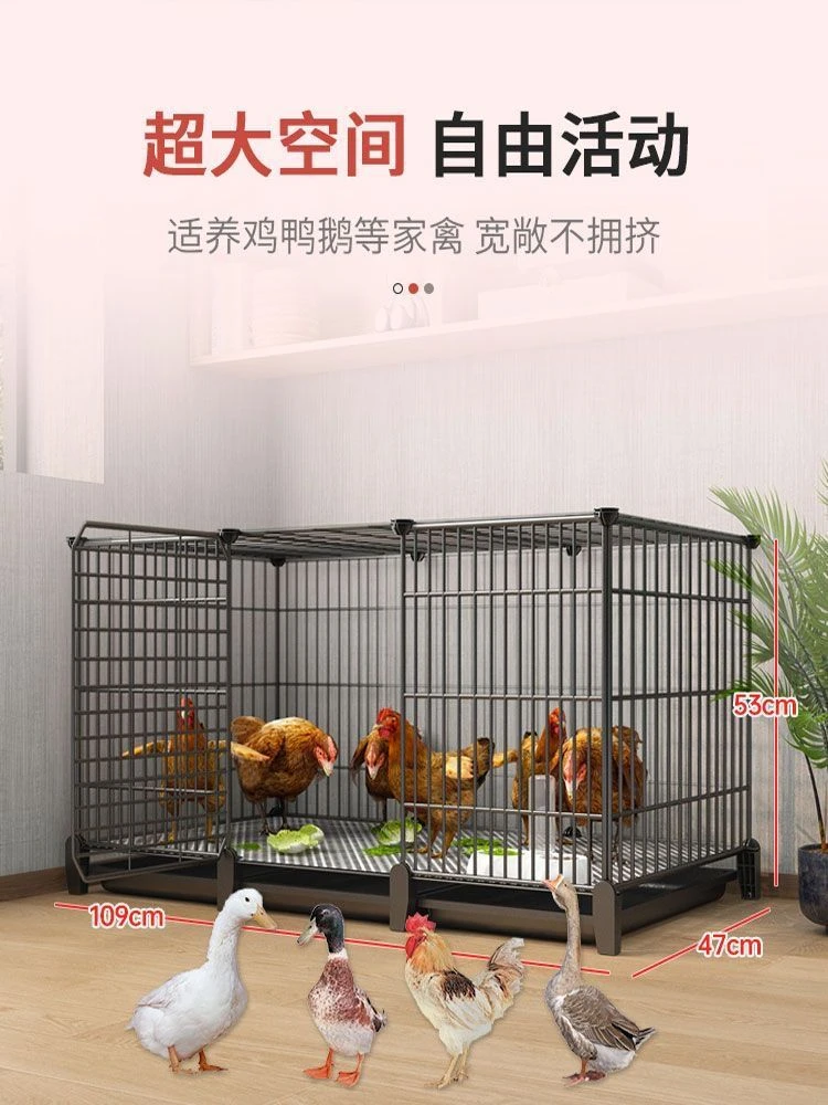 多层家用鸟笼鹦鹉巢窝养殖加密网三层大型繁殖家庭鸡笼超大号室外