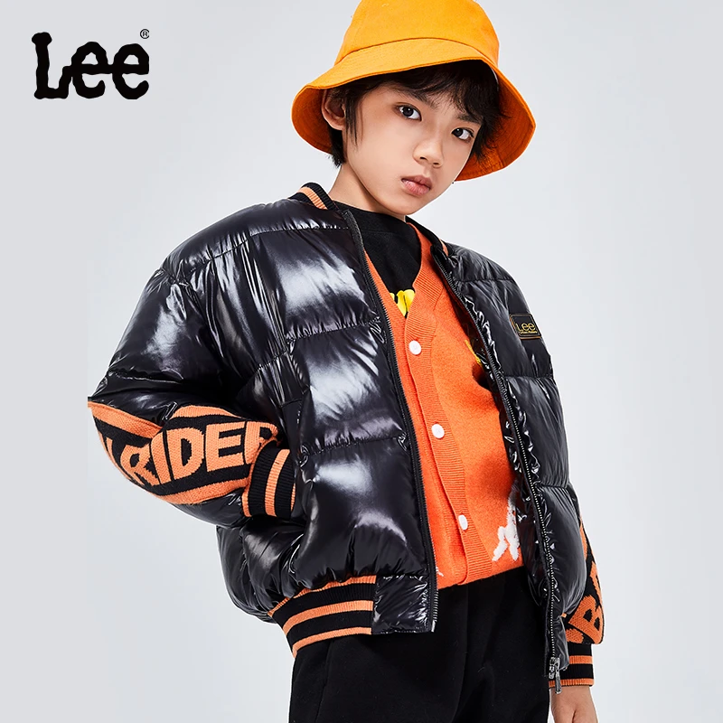 Lee童装舒适保暖中大童装厚羽绒服外套童装短款外套LK22FWBT2004