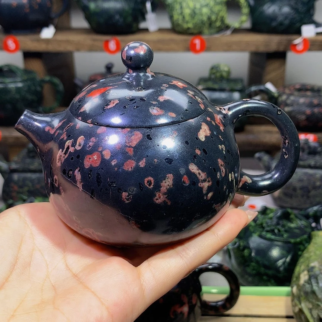 梅花玉安山玉精品西施有裂200cc