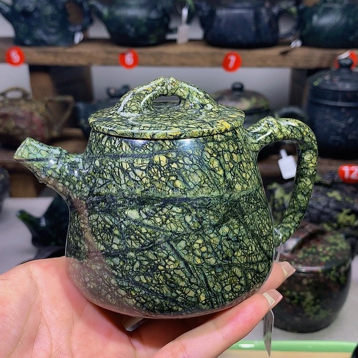 藏玉药王石大蟒纹高石瓢240cc