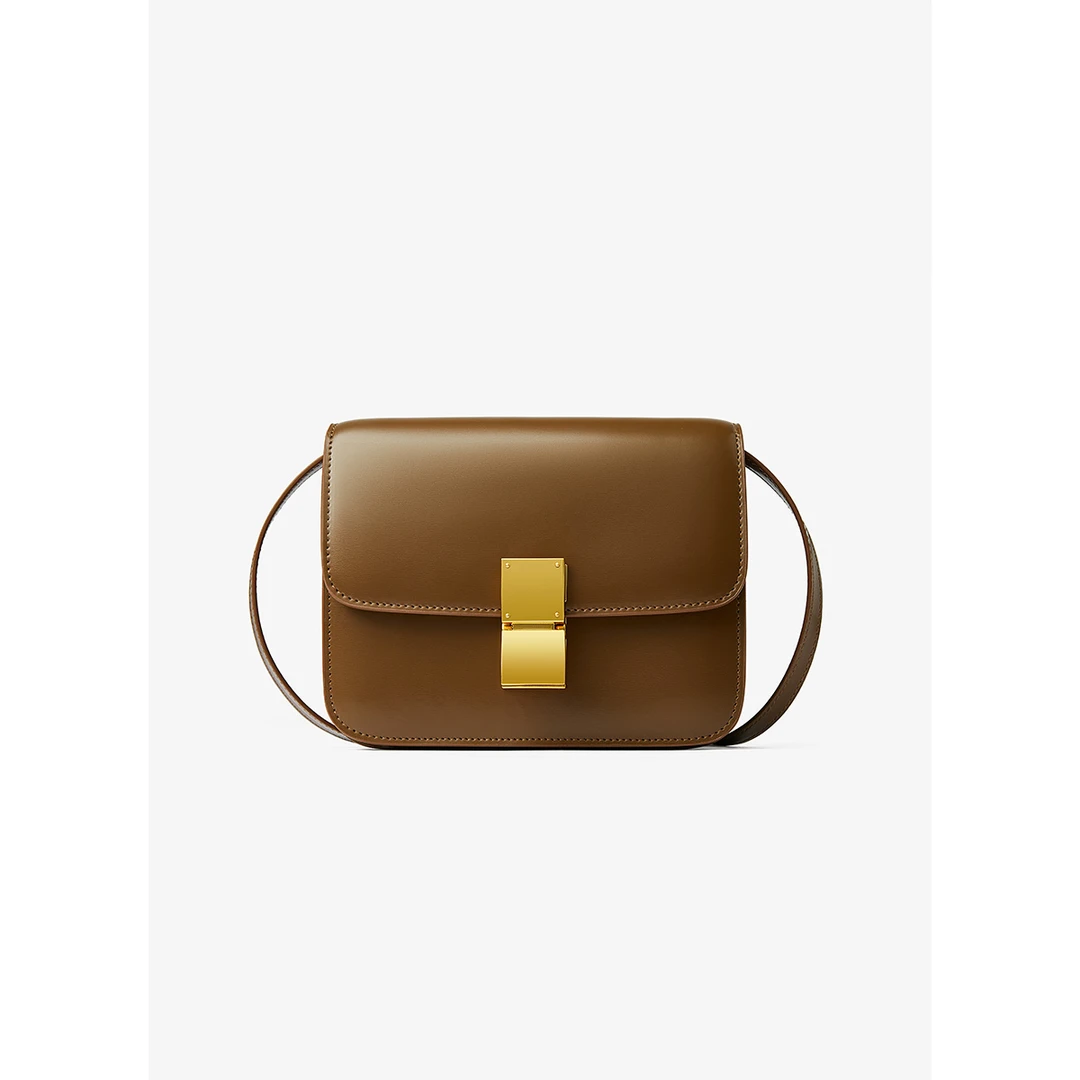 ND902小众设计韩版牛皮单肩腋下斜挎女士百搭小方包