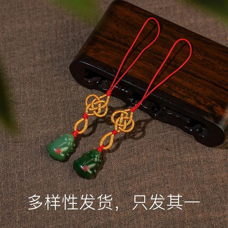 【香掌柜】俄碧夹层d家貔貅吸金偏米大开红绳挂（多样性发货，发一件）