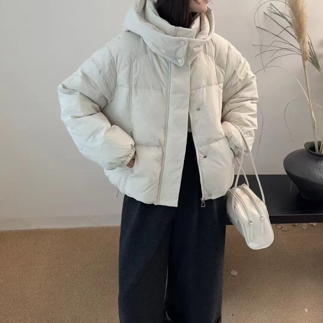 1202冬日彩色 雨雨200克左右连帽慵懒外套