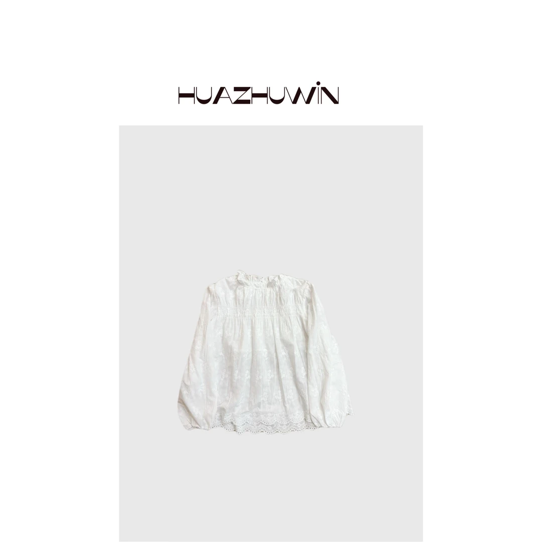 HZ-设计款定制面料刺绣小衫