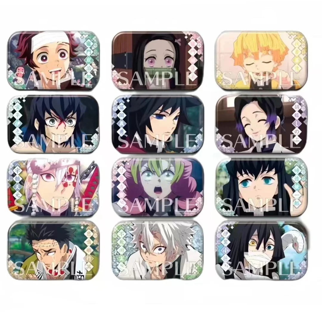 【国现】鬼灭之刃蝶屋敷篇圆角方吧唧第七弹 全12种 盲袋默认代开