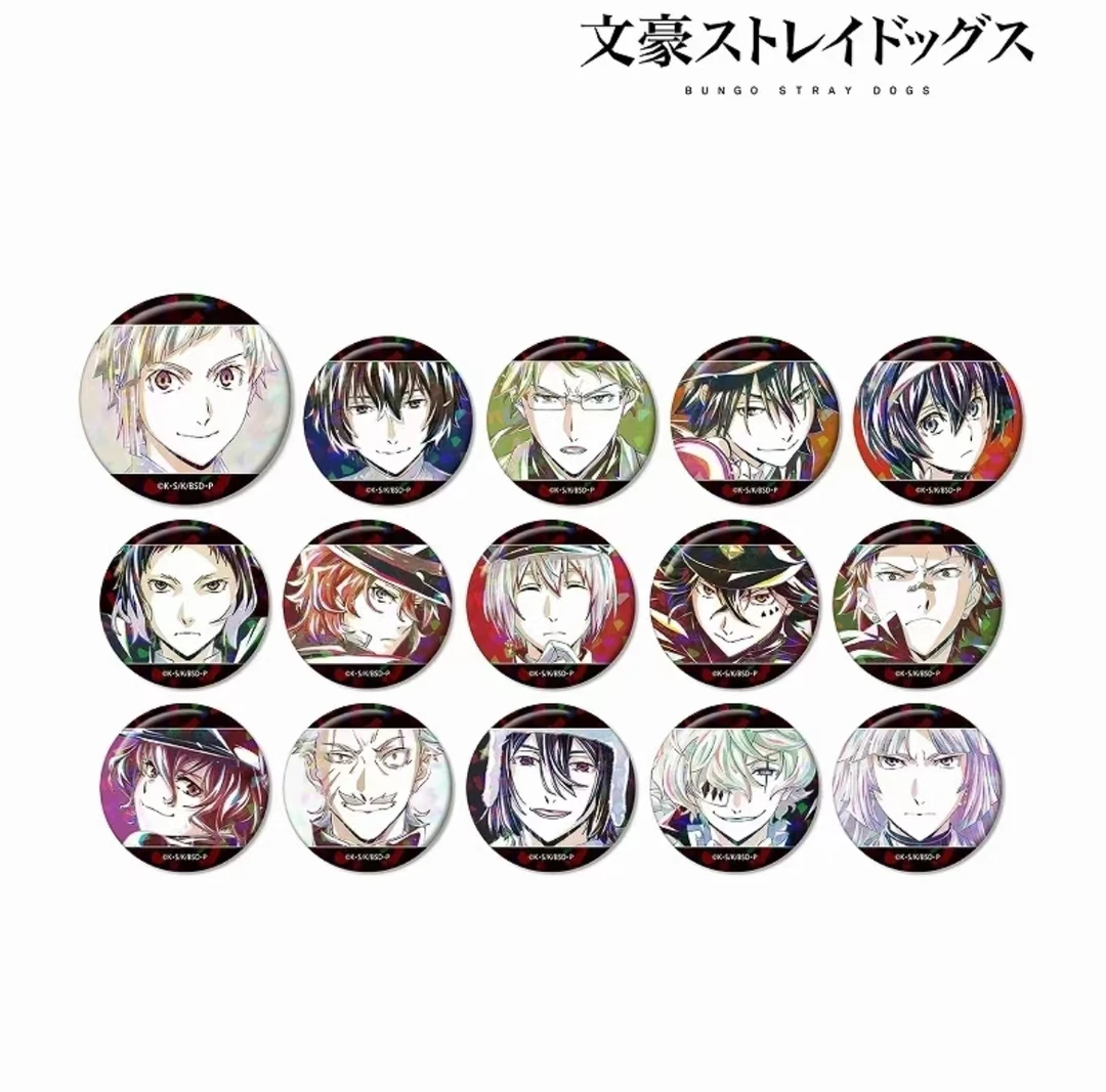 【拍一开二】文豪野犬 Ani-Art 第三弹徽章水彩闪吧唧盲袋默认代开