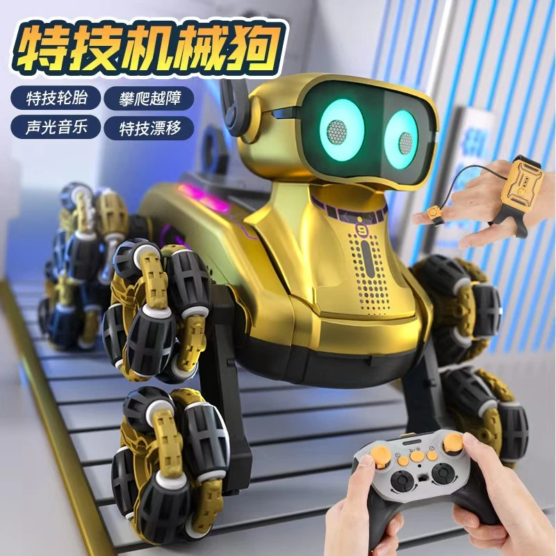 机械狗特技遥控八轮手势感应攀爬车儿童越野玩具车