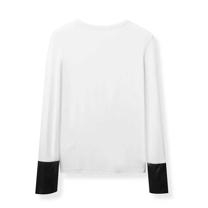 【大易专属】 F2667 新中式拼接重工亮片人棉长袖打底上衣