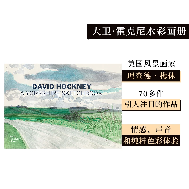 善本图书大卫·霍克尼水彩画册：约克郡水彩速写 David Hockney: A