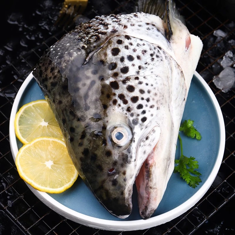 海泽鲜挪威冰鲜三文鱼头约500g 边角料 烧烤食材 宠物食材