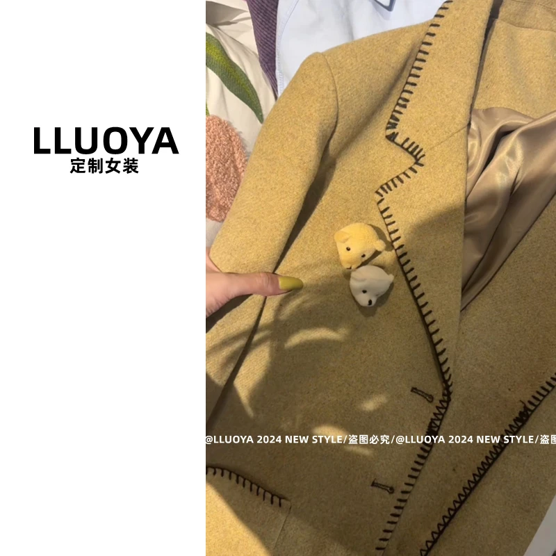 LLUOYA - 英伦风小众高级感休闲西装外套